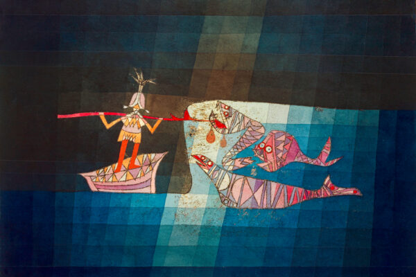 Unraveling the Mysterious Beauty and symbolism of Paul Klee’s “Battle Scene from the Funny and Fantastic Opera ‘The Seafarers’ “
