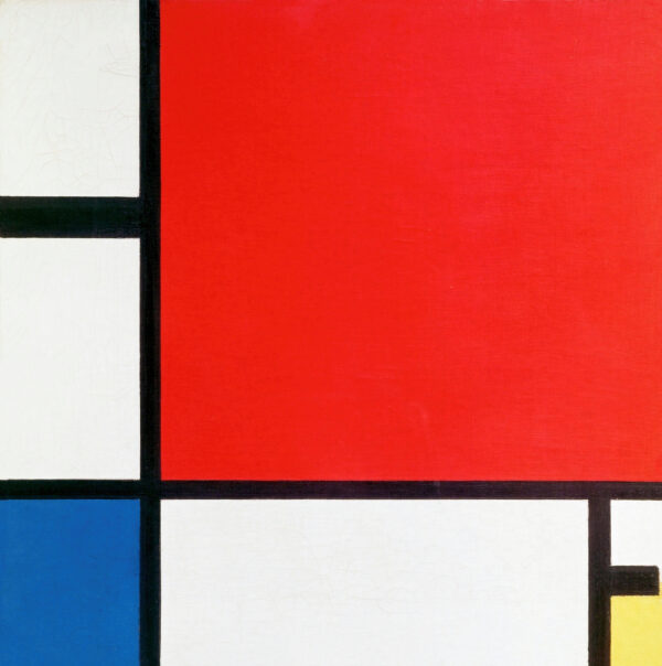 Exploring the Timeless Brilliance of Mondrian’s “Red, Blue, and Yellow”: A Masterpiece of Geometric Abstraction